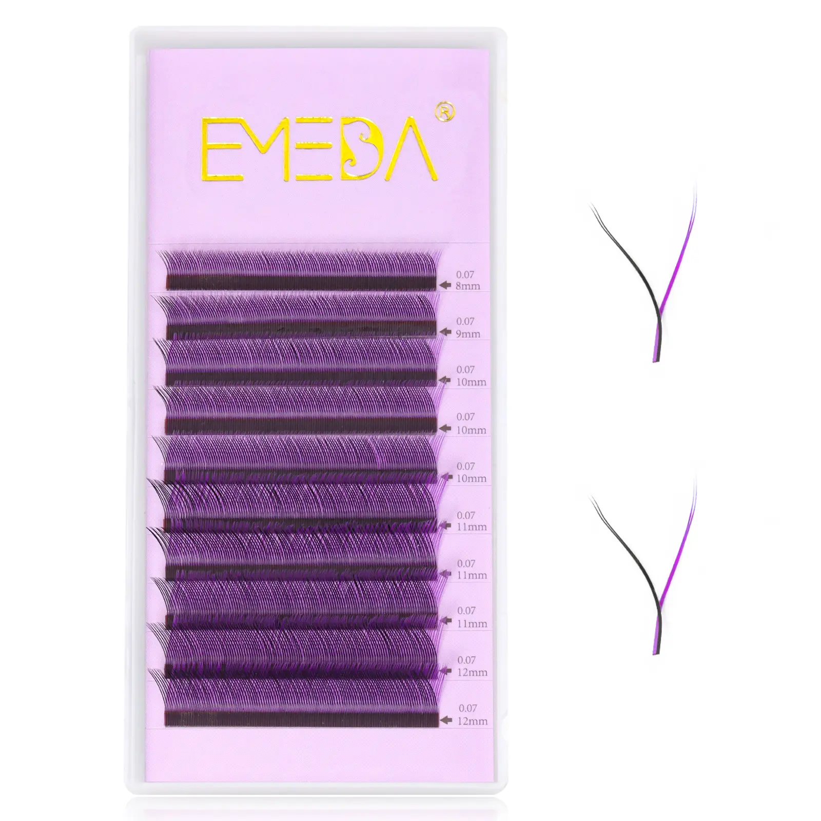 Colored YY lash extensions easy to pick up  3D automatic floewring  soft and comfortable without weight
